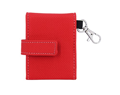 Product Cover SACO Plug and Play Case Pouch for Samsung T3 T5 Drive 250GB 500 GB 1TB Portable Solid State External SSD - Red