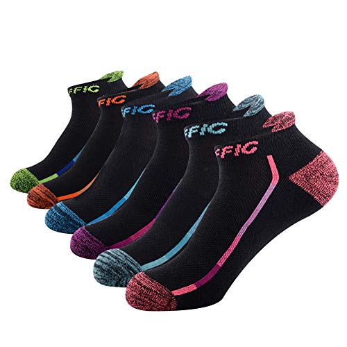 Product Cover NAFFIC Women's Low Cut Ankle Athletic Socks Cushioned Breathable Performance Tab Running Socks 6 Pairs