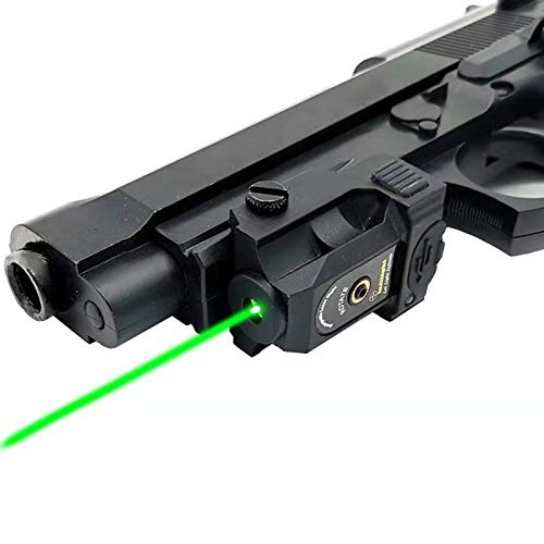 Product Cover Infilight Green Laser Sight, Compact Green Laser Dot Sight Scope Adjustable Low Profile Picatinny Rail 0.07 Inches Mount Laser Sight with Rechargeable Battery Pistols & Handguns (L101G Green Laser)