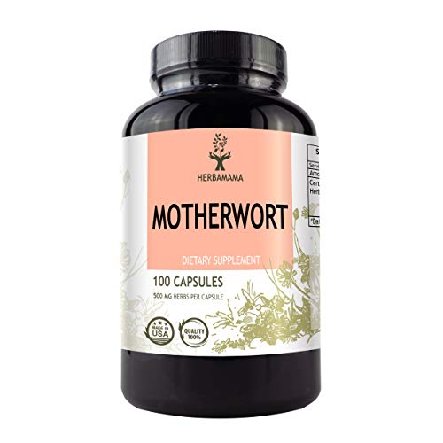 Product Cover Motherwort 100 Capsules 500 mg | Filled with Organic Motherwort Herb | Non-GMO
