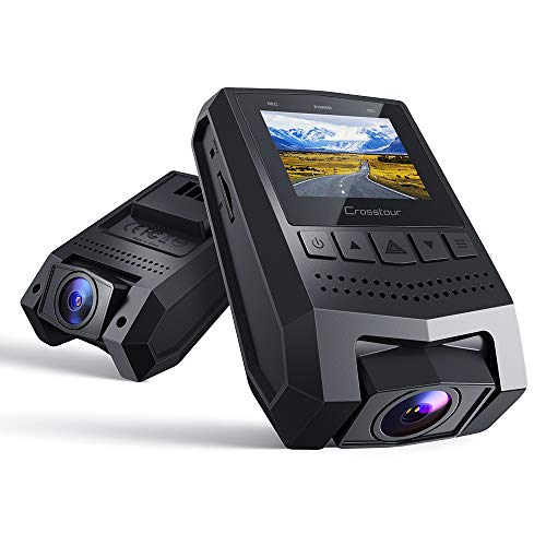 Product Cover Crosstour Dash Cam 1080P FHD Mini Dash Camera Recorder with 1.5Ã¢â'¬Â LCD Screen 170Ã'Â°Wide Angle, Paking Mode, Motion Detection, G-Sensor, Loop-Recording and WDR