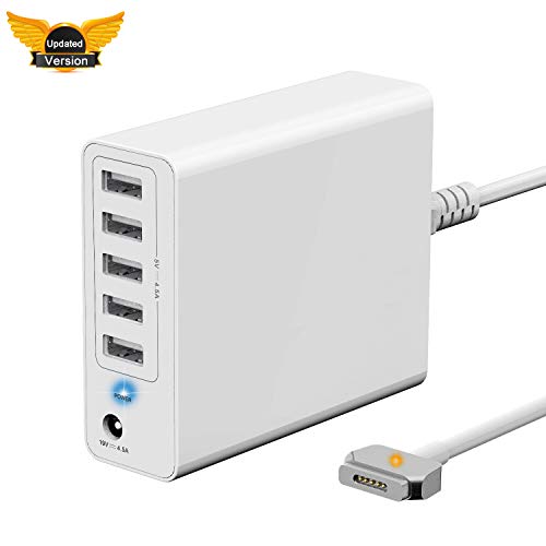 Product Cover 【Updated Version】 Wakeach 85W Wall Charger for MacBook Pro 15 inch Retina (Made Mid 2012-Mid 2015),Replacement for Magsafe 2 Power Adapter T-Tip mbp A1398 A1424 Portable Travel Power Supply