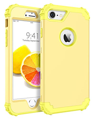 Product Cover BENTOBEN iPhone 8 Case, iPhone 7 Case, Heavy Duty Shockproof 3 in 1 Slim Hybrid Hard PC Soft Silicone Rubber Bumper Rugged Protective Phone Case Cover for iPhone 8 /iPhone 7 (4.7