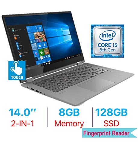Product Cover Lenovo Flex 6 14'' 2-in-1 FHD (1920x1080) Touchscreen IPS Laptop PC, Intel Quad Core i5-8250U, Bluetooth, WiFi, HDMI, Backlit Keyboard, Fingerprint Reader, Windows 10, 8GB DDR4 RAM 128GB SSD