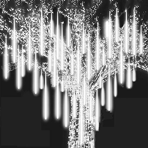 Product Cover Roytong Waterproof Cascading LED Meteor Shower Rain Lights Outdoor for Holiday Party Wedding Christmas Tree Party Tree Decoration Birthday Gift (Cool, 11.80)
