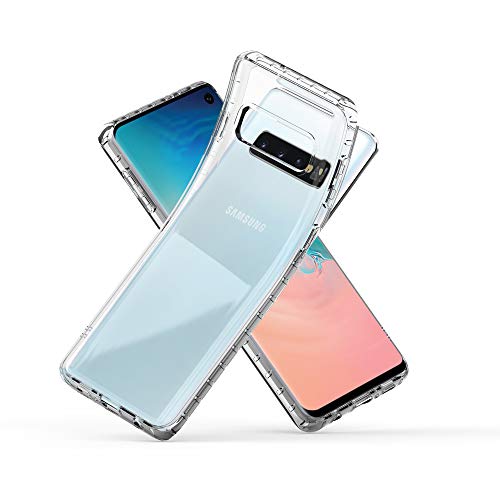 Product Cover Zebrago Galaxy S10 Case Clear, Luxury Slim Ultra Thin Lightweight Electroplate Bumper Soft TPU Phone Case Stylish Edge Fit Gel Transparent Phone Cover Case Compatible with Samsung Galaxy S10 (Clear)