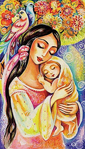 Product Cover Large 5D Full Diamond Painting Kits for Adults 16x23.6Inch for Baby Shower Christmas Gift,Mother and Baby