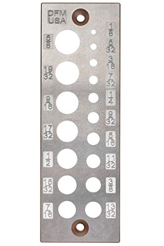 Product Cover DFM A2 Steel Dowel Plate 17 Holes MADE IN USA (English 17 Holes)