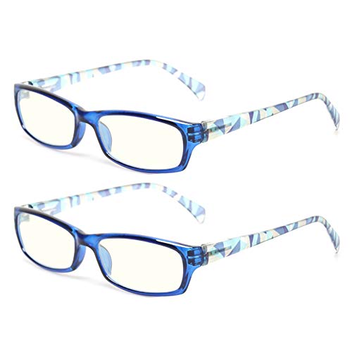 Product Cover 2 Pair Computer Glasses - Anti-blue glasses - Blue Light Blocking Reading Glasses for Women