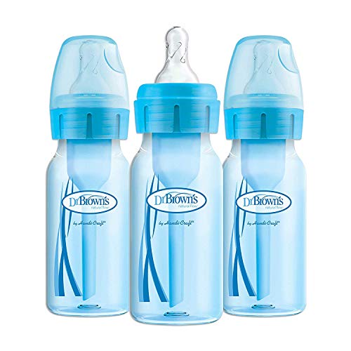 Product Cover Dr. Brown's Options+ Baby Bottles, 4 Ounce, Blue, 3 Count