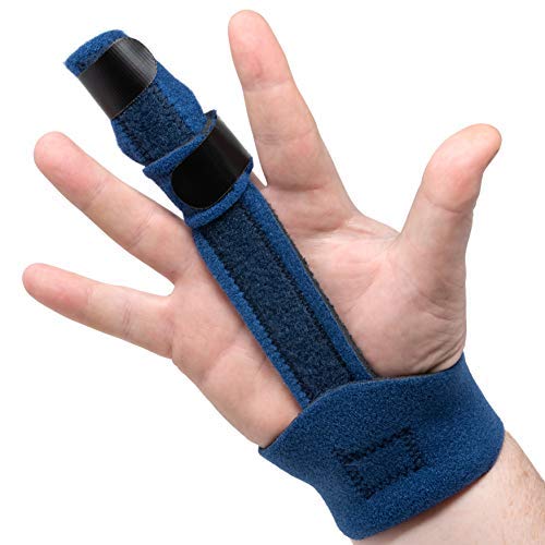 Product Cover Trigger Finger Splint- Finger Brace for Trigger or Mallet Finger, Works on Any Finger, Index, Pointer, Ring Finger, or Pinky, by American Heritage Industries