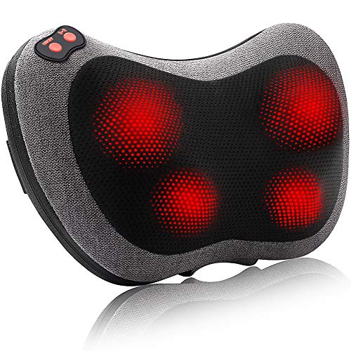 Product Cover Papillon Back Massager with Heat,Shiatsu Back and Neck Massager with Deep Tissue Kneading,Electric Back Massage Pillow for Back,Neck,Shoulders,Legs, Foot,Body Muscle Pain Relief,Use at Home,Car,Office
