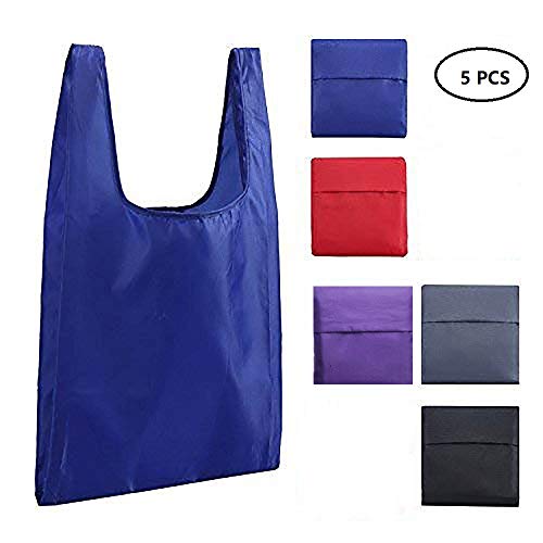 Product Cover Reusable foldable Grocery Bags,Folding Shopping Tote Bag,Eco-Friendly Nylon Cloth Bags, Washable, Durable and Lightweight fits in Pocket