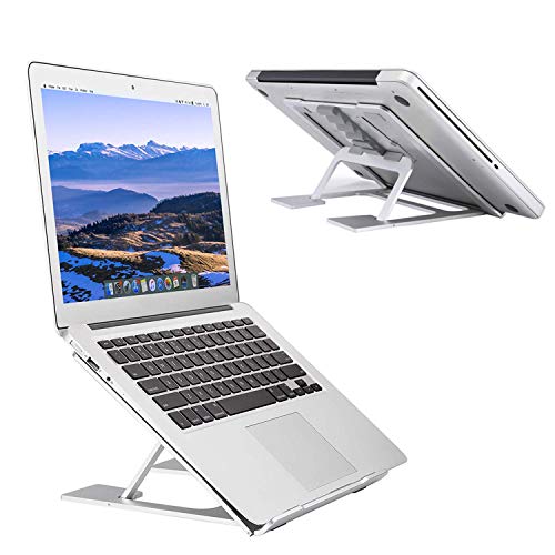 Product Cover Adjustable Laptop Stand，Ventilated Portable Ergonomic Notebook Riser for Desk,Multi-Angle Adjustable Portable Anti-Slip Mount for MacBook, Surface Laptop, Notebook, 10