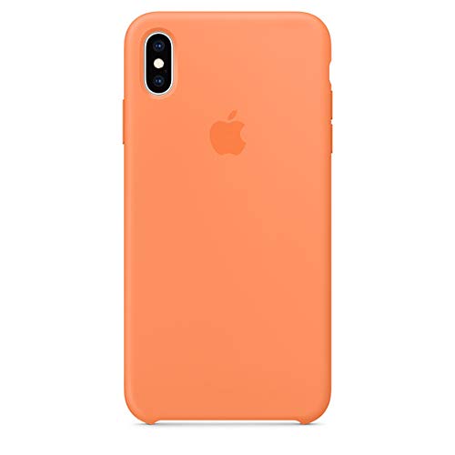 Product Cover Liquid Silicone Case Compatible with iPhone Xs Max 6.5 inch (2018), Gel Rubber Protection Shockproof Cover Case Drop Protection Case (Papaya)