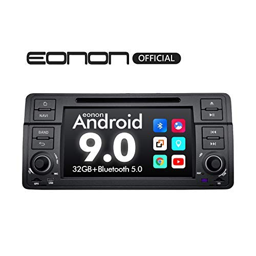 Product Cover Car Stereo, Double Din Car Stereo, Eonon 7 Inch Android 9.0 Car Radio Applicable to BMW 3 Series Android Head Unit Support Carplay/Android Auto/Bluetooth 5.0/WiFi/Fast Boot/DVR/Backup Camera-GA9350