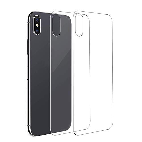 Product Cover Conleke Back Screen Protector for iPhone Xs/iPhone X [2-Pack], Rear Tempered Glass [3D Touch] Temper Glass Film Anti-Fingerprint/Scratch Compatible with iPhoneXs/iPhoneX (5.8 inch)