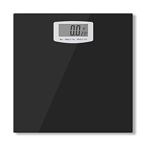 Product Cover Bucanim Digital Bathroom Scale with Temperature Function Body Weight Scales Fitness Tracker with High Precision Weighing Sensors Capacity 396 pounds