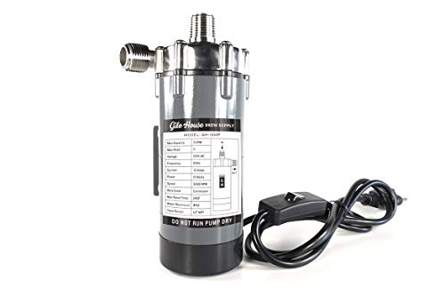 Product Cover GILE HOUSE BREW SUPPLY Stainless Steel Head Magnetic Drive Wort & Beer Pump - 120V Food Grade Water Circulation Pump With In-line Switch