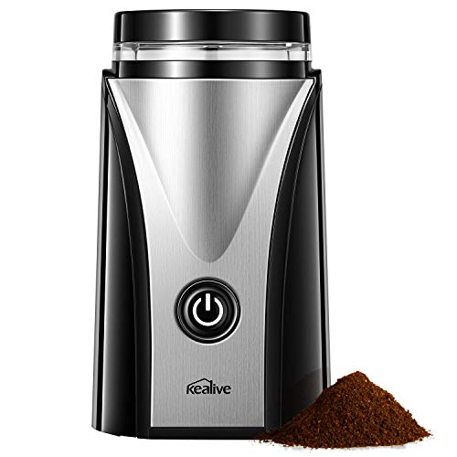 Product Cover Coffee Grinder, Kealive Electric Coffee Grinder 12 Cup, Coffee Beans Grinder with Stainless Steel Blades for Fast Grinding Coffee Beans, Nuts, Grains, Spices