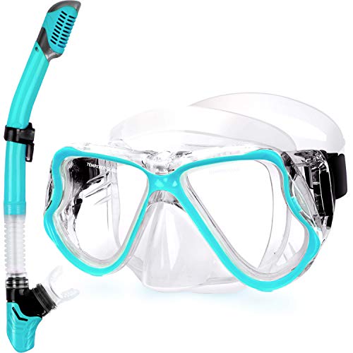 Product Cover Greatever 2019 Newest Dry Snorkel Set,Panoramic Wide View,Anti-Fog Scuba Diving Mask,Easy Breathing and Professional Snorkeling Gear
