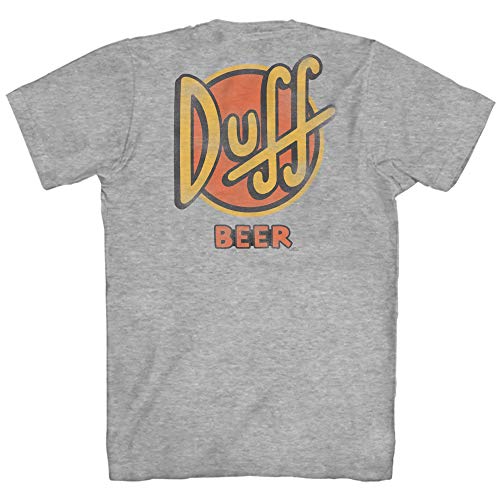 Product Cover The Simpsons Duff Beer Logo Front and Back Print Comedy Classic Cartoon Adult Mens Graphic T-Shirt