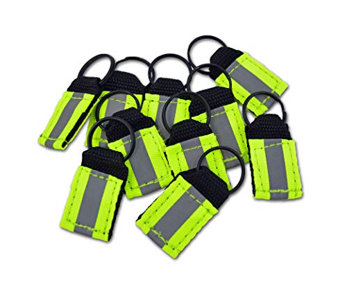 Product Cover Lightning X Hi-Vis Reflective Balistic Nylon Webbing Zipper Pulls for EMT, Tactical, Safety Bags + Gear 10 pcs