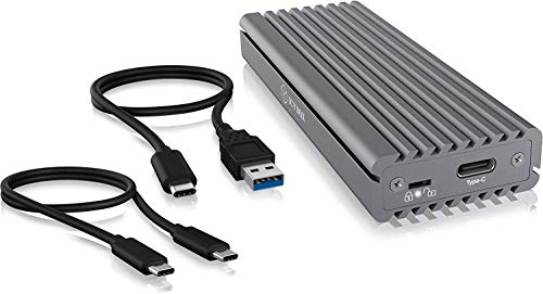 Product Cover ICY BOX Write Protection Feature M.2 NVMe SSD Enclosure with Innovative Heatsink Design with USB 3.1 Gen 2 Data Transfer Speed for Connecting to Type-C and Thunderbolt 3 Ports
