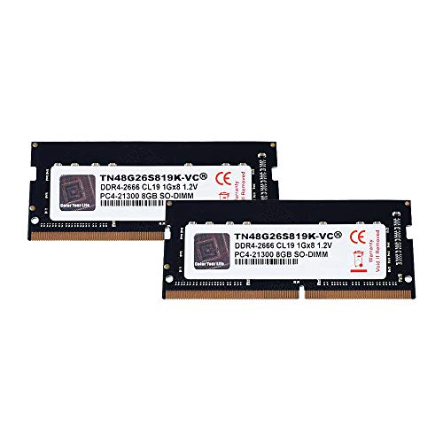 Product Cover V-Color 16GB (2 x 8GB) Upgrade for Apple 2019 iMac 27-inch w/Retina 5K Display DDR4 Non ECC 2666MHz (PC4-21300) CL19 1.2V SO-DIMM (TN48G26S819K-VC)