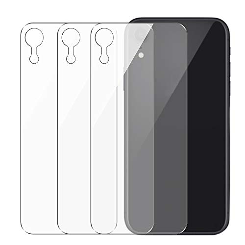 Product Cover Conleke Back Temper Glass Screen Protector for iPhone XR, Rear Tempered Glass [3D Touch] Film Anti-Fingerprint/Scratch Compatible with iPhoneXR (6.1 inch) (3 Back,Thin)