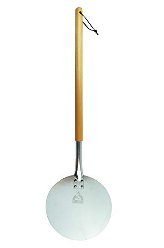 Product Cover Aluminum Turning Pizza Peel Paddle, 9 inch diameter Blade, Long 31.5