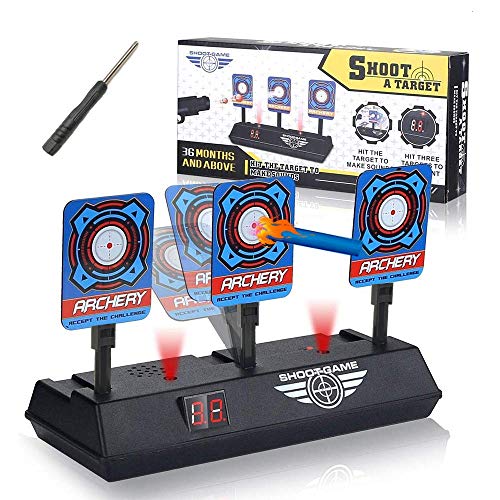 Product Cover RSON Compatible for Nerf-Targets-for-Shooting for Kids, Auto Reset Digital Target Accessories Compatible for Nerf-Guns-for-Boys Rival Zombie Strike Modulus Sniper Mega Elite as Christmas Toys Gifts