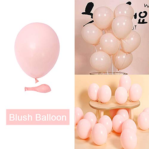 Product Cover KOMOREBI Latex Pastel Balloons for Party 100 pcs 10inch Macaron Balloons for Birthday Wedding Engagement Chrismas Picnic or Any Friends&Family Party Decorations-Blush Balloons