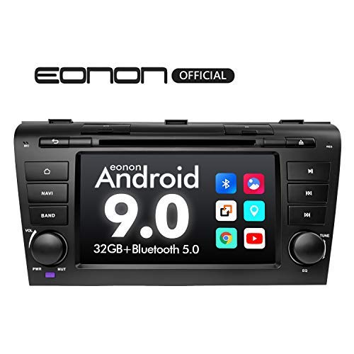 Product Cover 2020 Double Din Car Stereo Android Radio, Eonon Android Head Unit 7 Inch Car Stereo Applicable to Mazda 3 2004-2009 Support Carplay/Android Auto/Bluetooth 5.0/Fast Boot/DVR/Backup Camera/OBDII-GA9351