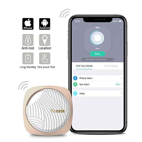 Product Cover Nutale Focus Smart Key Finder Bluetooth WiFi Tracker Locator Wallet Phone Key Anti-Lost Bidirectional Alarm Reminder (Gold, 1Pack)