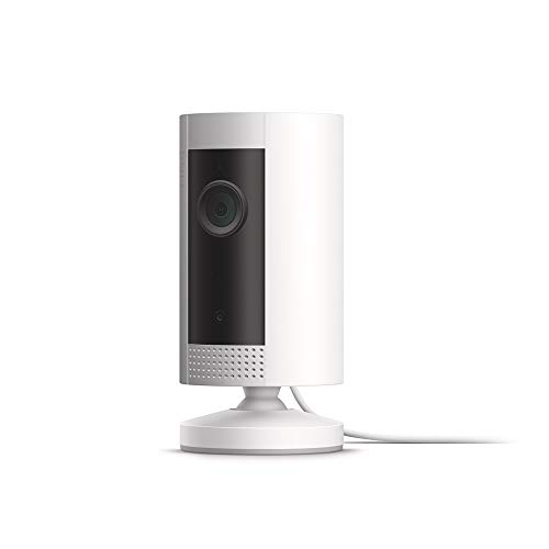 Product Cover Introducing Ring Indoor Cam, Compact Plug-In HD security camera with two-way talk, White, Works with Alexa
