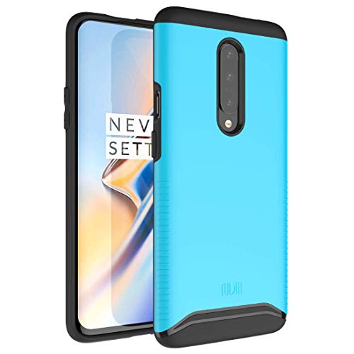Product Cover OnePlus 7 Pro Case, TUDIA Slim-Fit HEAVY DUTY [MERGE] EXTREME Protection / Rugged but Slim Dual Layer Case for OnePlus 7 Pro (2019) (Blue)