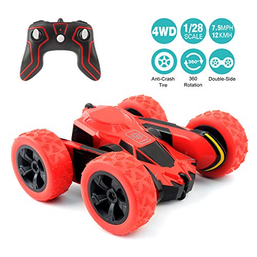 Product Cover RC Cars Stunt Car Toy, Amicool 4WD 2.4Ghz Remote Control Car Double Sided Rotating Vehicles 360° Flips, Kids Toy Cars for Boys & Girls Birthday No Battery