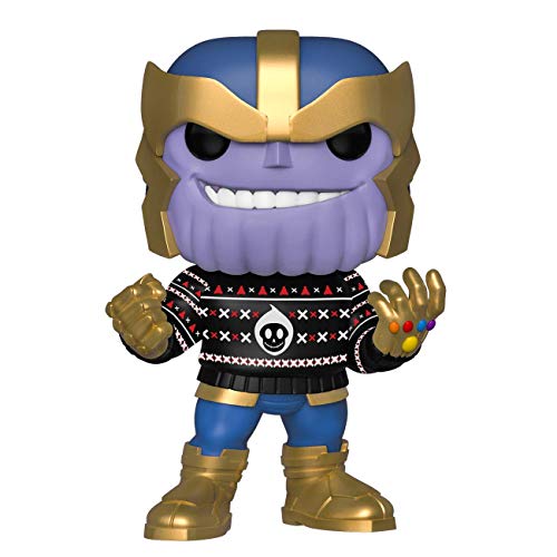 Product Cover Funko Pop! Marvel: Holiday - Thanos in Ugly Sweater, Multicolor
