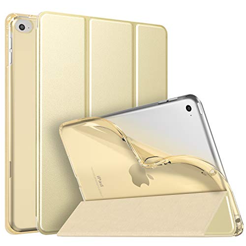 Product Cover MoKo Case Fit New iPad Mini 5 2019 (5th Generation 7.9 inch), Slim Smart Shell Stand Folio Case with Soft TPU Translucent Frosted Back Cover, Auto Wake/Sleep - Champagne Gold