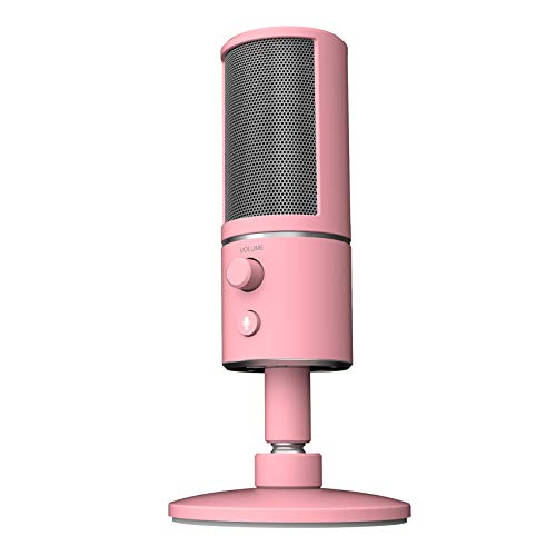Product Cover Razer Seiren X USB Streaming Microphone: Professional Grade - Built-in Shock Mount - Supercardiod Pick-Up Pattern - Anodized Aluminum - Quartz Pink
