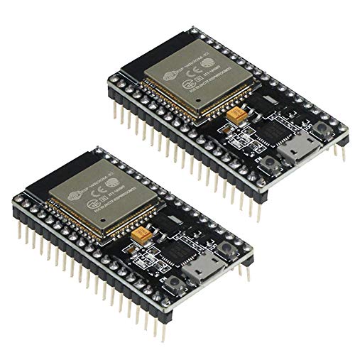 Product Cover KeeYees ESP32 ESP-32S Development Board 2.4 GHz Dual Core WLAN WiFi + Bluetooth 2-in-1 Microcontroller ESP-WROOM-32 Chip CP2102 for Arduino (2PCS)