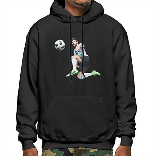 Product Cover KING THREADS Barcelona Soccer Shirt Lionel Messi #10 Futbol Jersey Men's Hooded Sweatshirt
