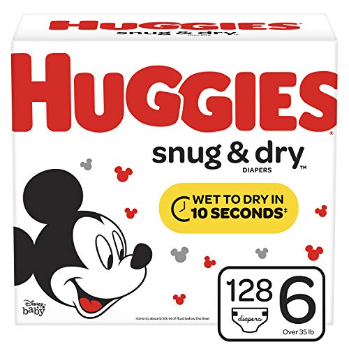 Product Cover Huggies Snug & Dry Baby Diapers, Size 6, 128 Ct, One Month Supply
