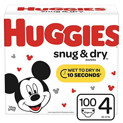 Product Cover Huggies Snug & Dry Baby Diapers, Size 4, 100 Ct