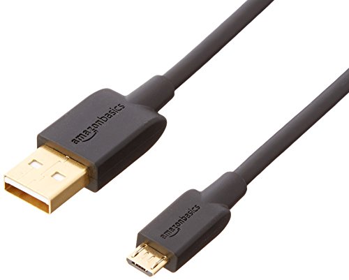 Product Cover AmazonBasics USB 2.0 A-Male to Micro B Cable, 6 feet, Black, 5-Pack