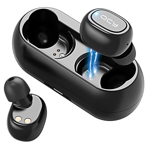 Product Cover Bovon Bluetooth Earbuds, Dual Mini Bluetooth Headphones with Charging Case/Binaural Call/Stereo Sound/Total 16H Playtime/Built-in Mic/Noise Cancelling/Easy-Pair Truly Wireless Earbuds (Black)