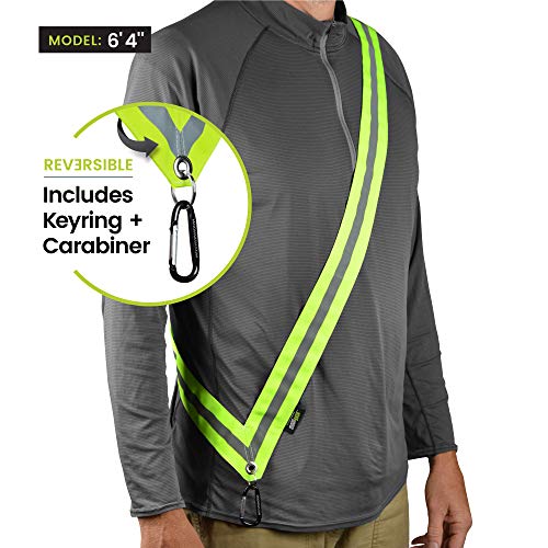Product Cover MOONSASH XL - Patented Reflective Night Safety Gear for Big/Tall or Over a Jacket > Reversible, Comfortable, Practical & Stylish Safety Accessory