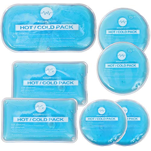 Product Cover Reusable Hot and Cold Gel Ice Packs for Injuries Reusable | Cold Compress, Ice Pack, Gel Ice Packs, Cold Pack, Gel ice Pack, Cold Packs for Injuries | 7 Pack
