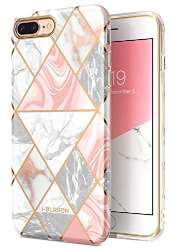 Product Cover i-Blason Cosmo Lite Slim Protective Design Bumper Camera Protection Protection for iPhone 8 Plus 2017/iPhone 7 Plus 2016 (Marble)